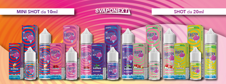 New Frozen Brain Liquidi Shot 20ml e Mini Shot 10ml Svaponext